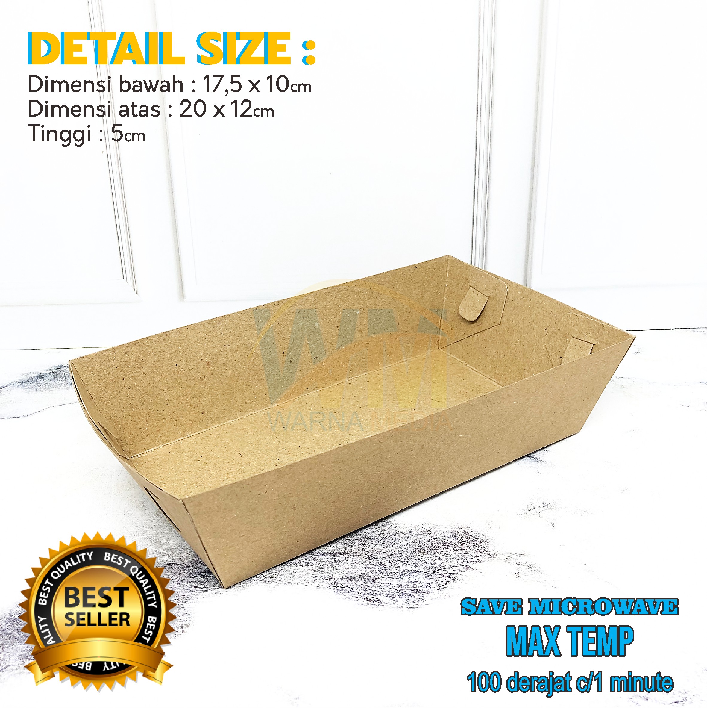 (Isi 50pcs) Paper Tray Dine In / Piring Nampan Kertas Alas Tempat Makan