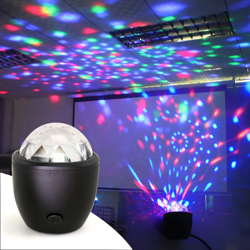 Đèn Sân Khấu Mini HappyHoMes, Đèn Disco Phép Thuật Nhiều Màu Có Âm Thanh Hỗ Trợ USB Cho Sinh Nhật, Tiệc Tùng, Buổi Hòa Nhạc