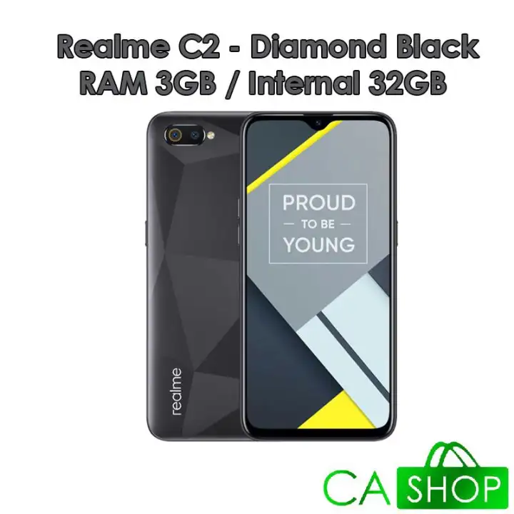 Realme C2 3gb 32gb 332 Diamond Black Diamond Blue Baru New Resmi Real Me