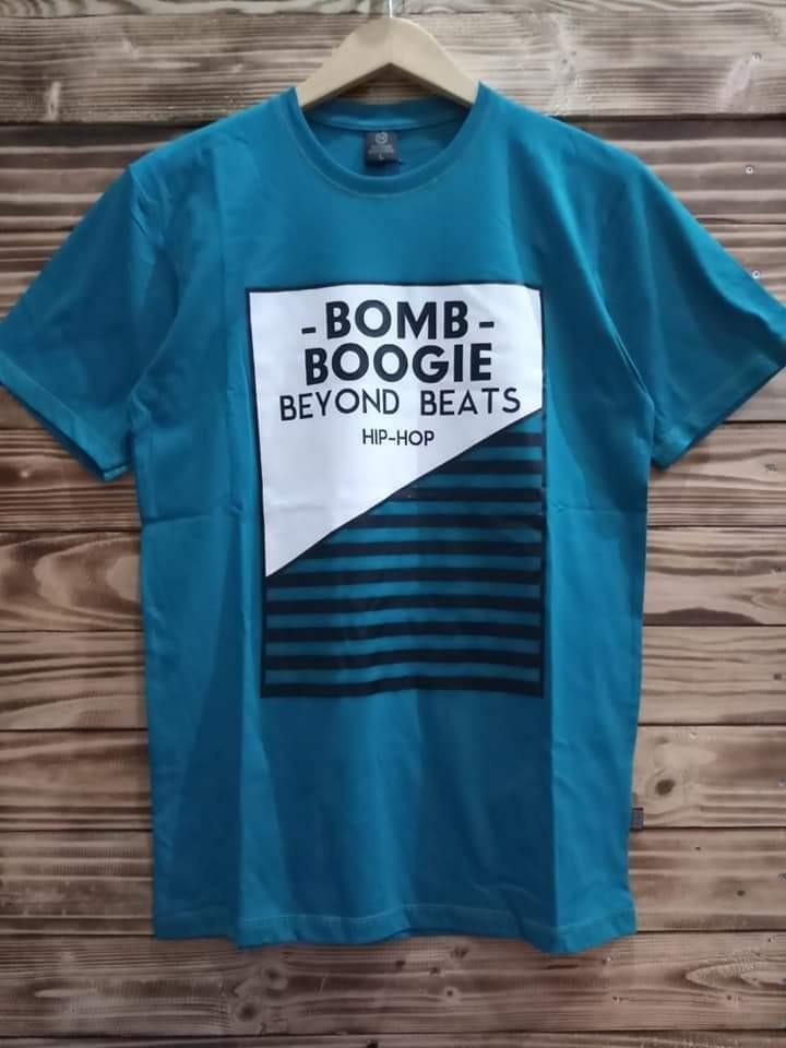 Bayar Ditempat / Kaos Distro Bomb Boogie HipHop Pria Wanita Keren dan Terpopuler