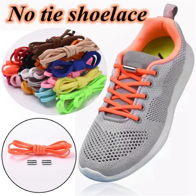 DUJIAO30706 Sports Metal Tip Shoestrings Fast Lacing Quick Lazy Laces Elastic Shoe Laces No Tie Shoelaces Sneakers Shoelace