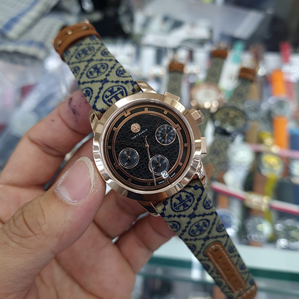 Promo] Jam Tangan Wanita Tory Burch TBW 1035 / TBW1035 Chronograph