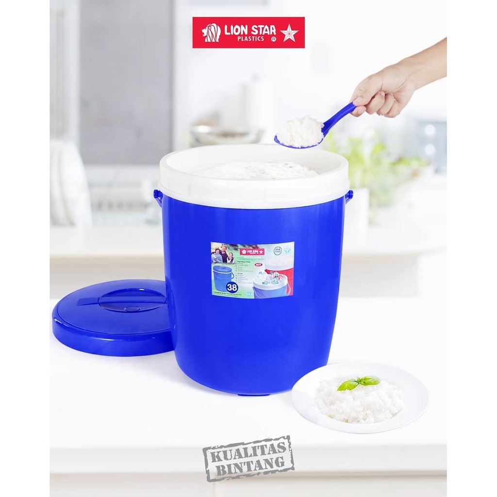 Ice Bucket Rice Bucket Thermos Nasi Rice Bucket Lion Star 38 Liter Termos Es Lion Star 38