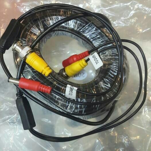Kabel cctv siap pakai 20meter lengkap dengan jackonektor tgl colok aja kualitas bagus