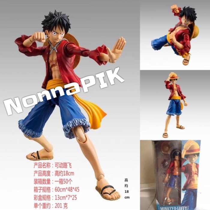 Luffy Action Figure Anime Statues Character Model Cool Toy Dolls Car Home Decorations Collectibles Gifts Games A-25CM QWEIAS One Piece Monkey D