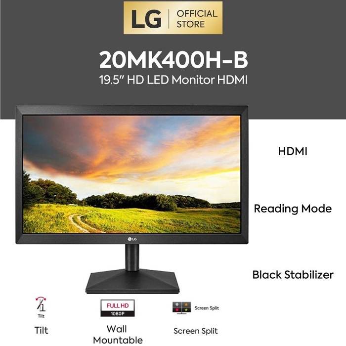 LCD Monitor CCTV Layar 19 Inch Merk LG Tipe 19M38A