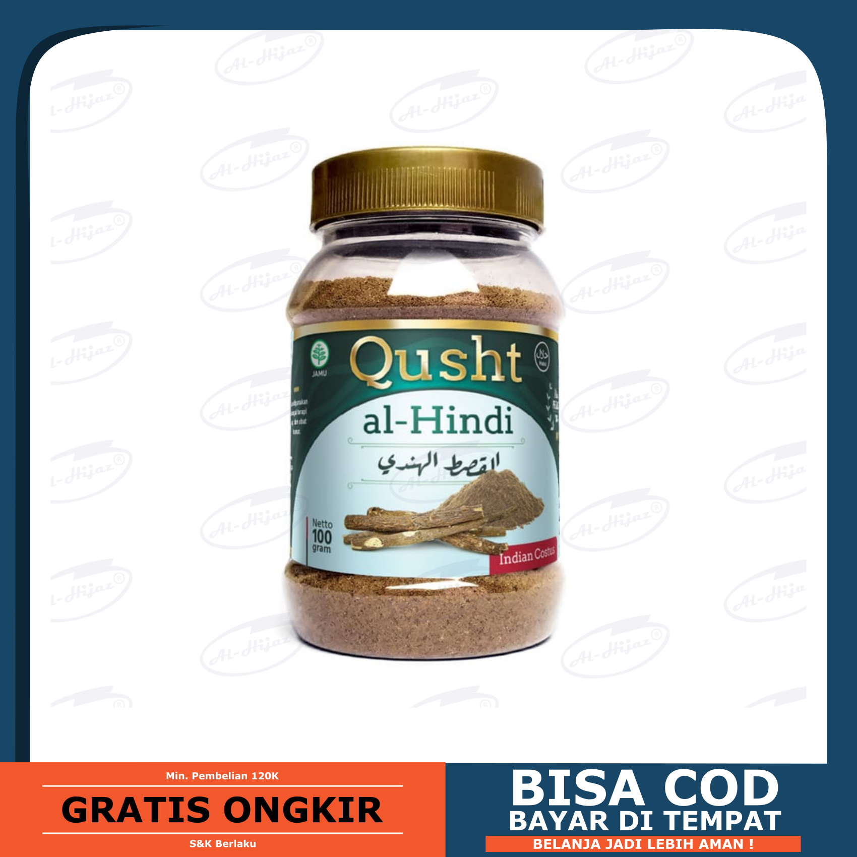 Al Qust Al Hindi Original 100 gr Qist Al Hindi Qusthul Hindi