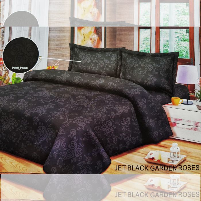 black double bed cover