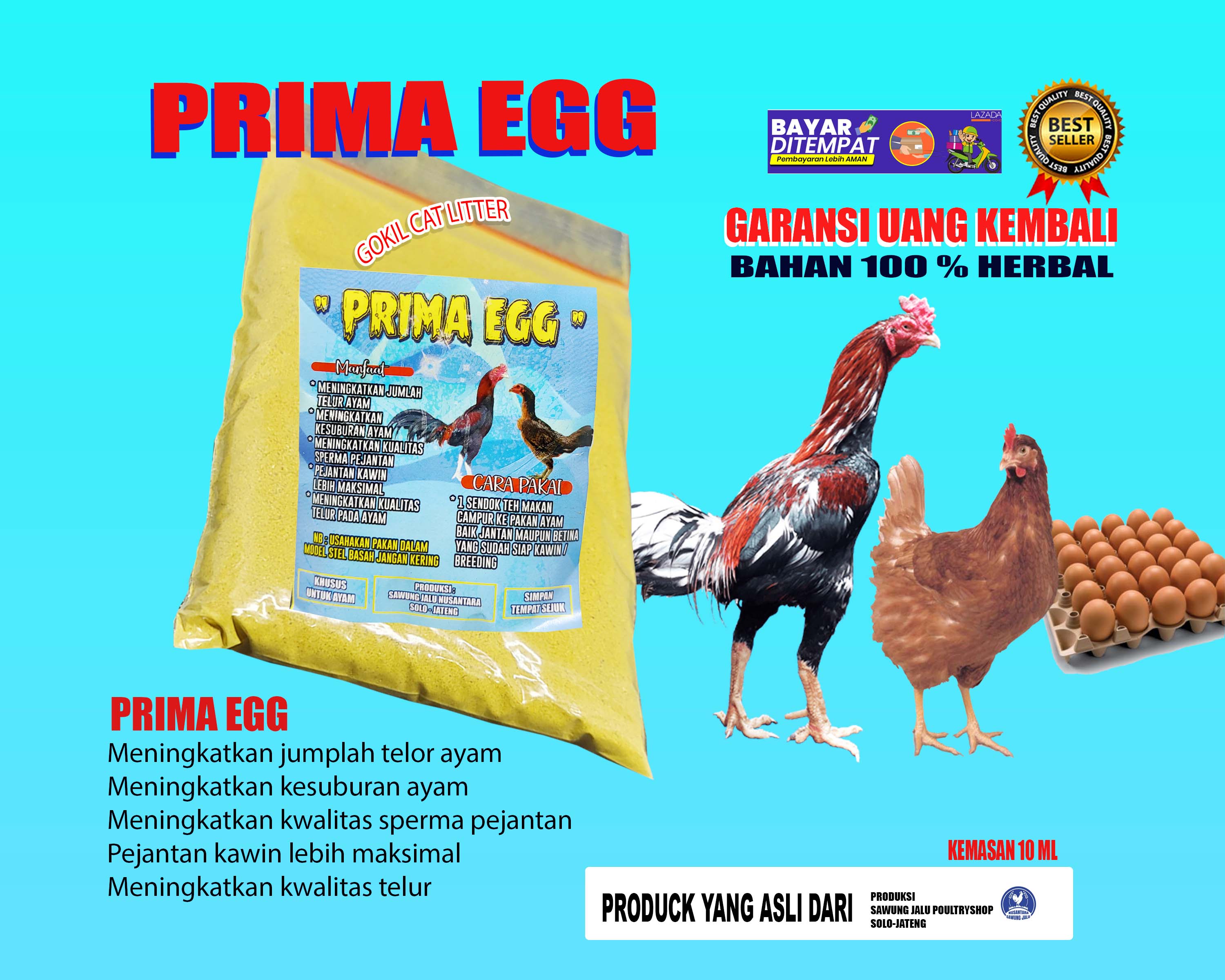 Prima Egg Penyubur Ayam Obat Jamu Vitamin Ayam Jawa Ayam Jago Ayam