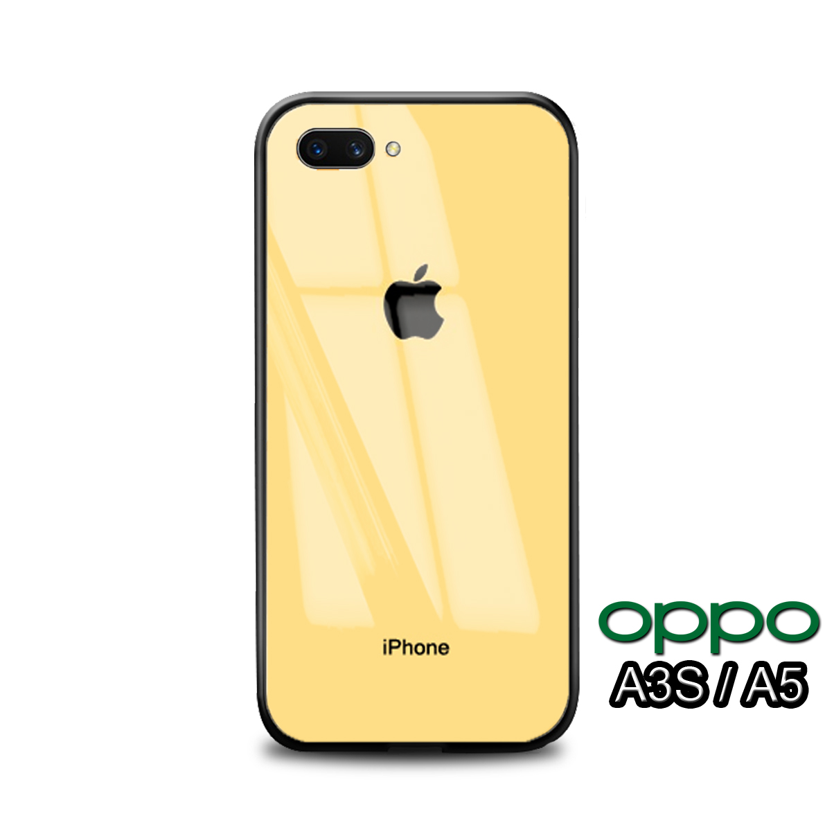 Softcase oppo a3s Glass Kaca aesthetic- IC42 - case oppo a3s - silikon ...