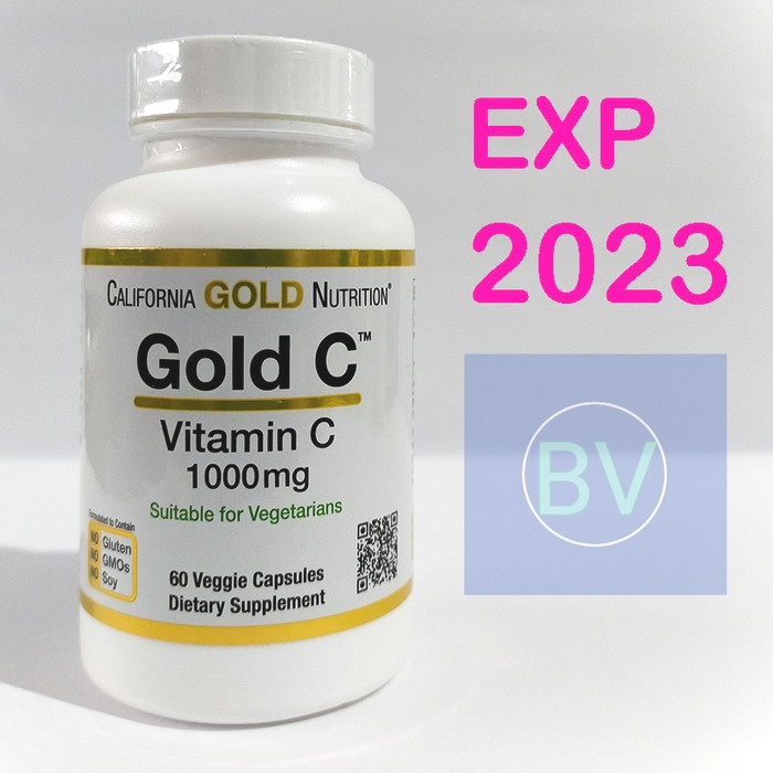 California Gold Nutrition Vitamin C 1000 Mg 60 Veg Caps Gold C Vit C ...