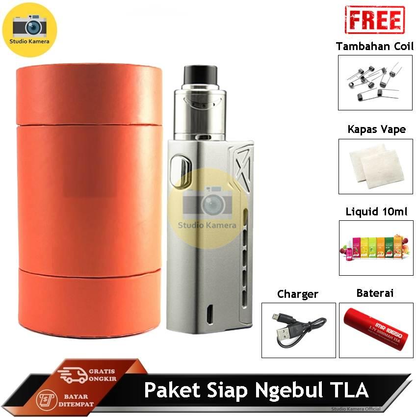 Studio Kamera - Vape Murah Paket Siap Ngebul TLA Terminator Rokok Elektrik Vape TLA + Free Baterai Coil Liquid Kapas Studio Kamera - Vape Murah Paket Siap Ngebul TLA Terminator Rokok Elektrik Vape TLA + Free Baterai Coil Liquid Kapas