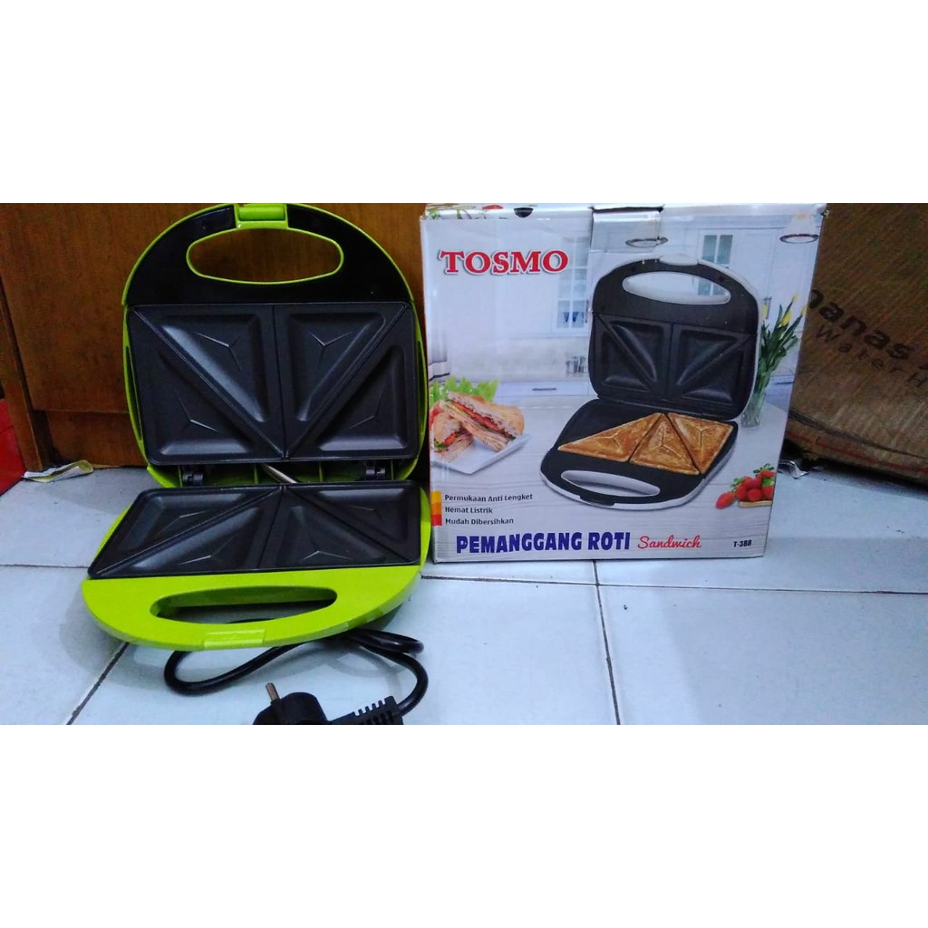 Toaster Tosmo Pemanggang Roti Listrik Anti Lengket Lazada Indonesia