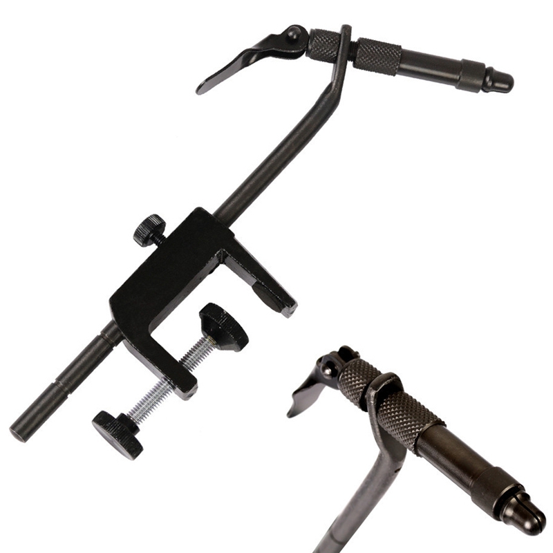 1Pcs Matte Black Iron Rotary CClamp Fly Tying Vise Fly Tying Fishing