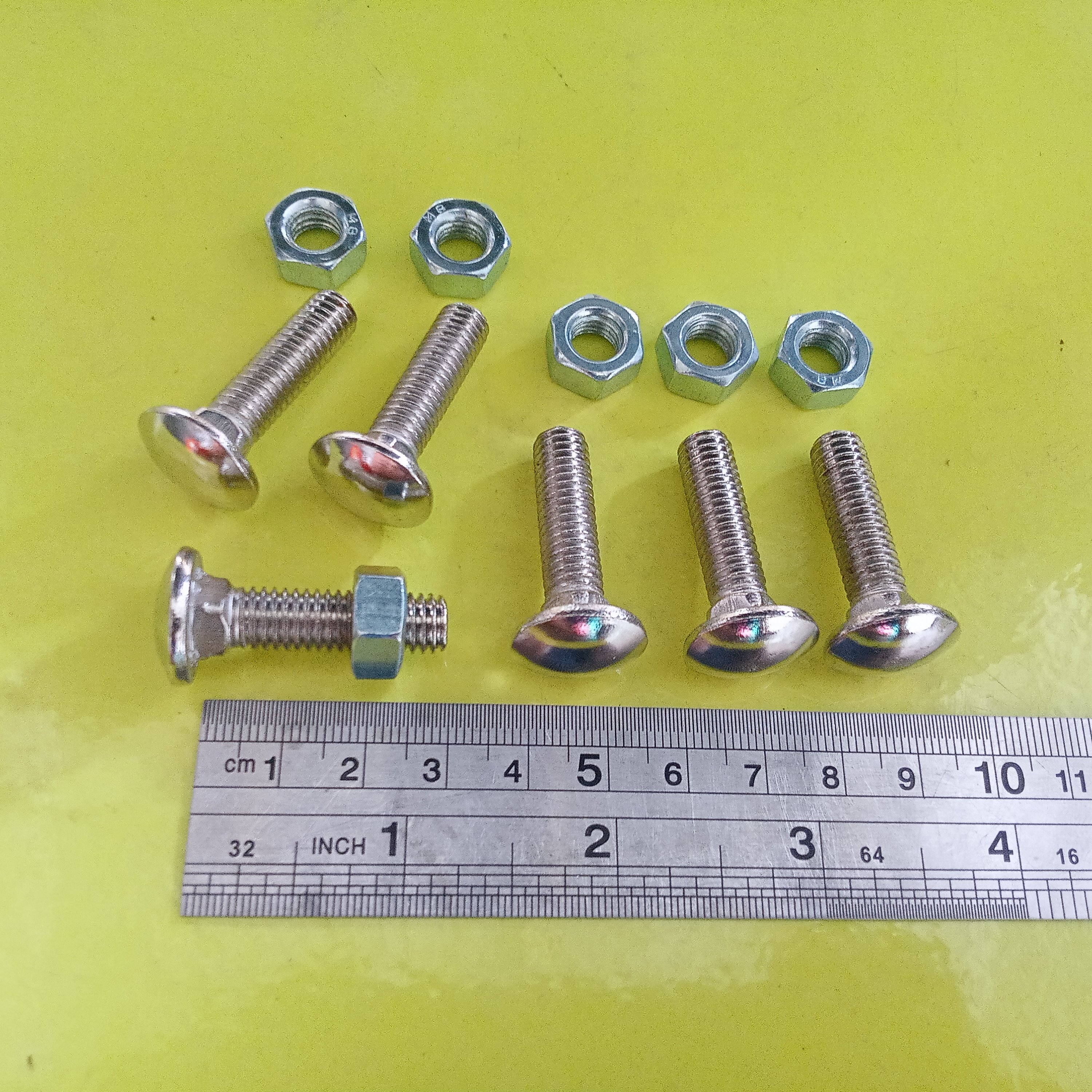 MUR CB M8x30 NIKEL / BAUT M8 X 30 PANJANG 3CM / BAUT 13 KUNCI 13 NIKEL