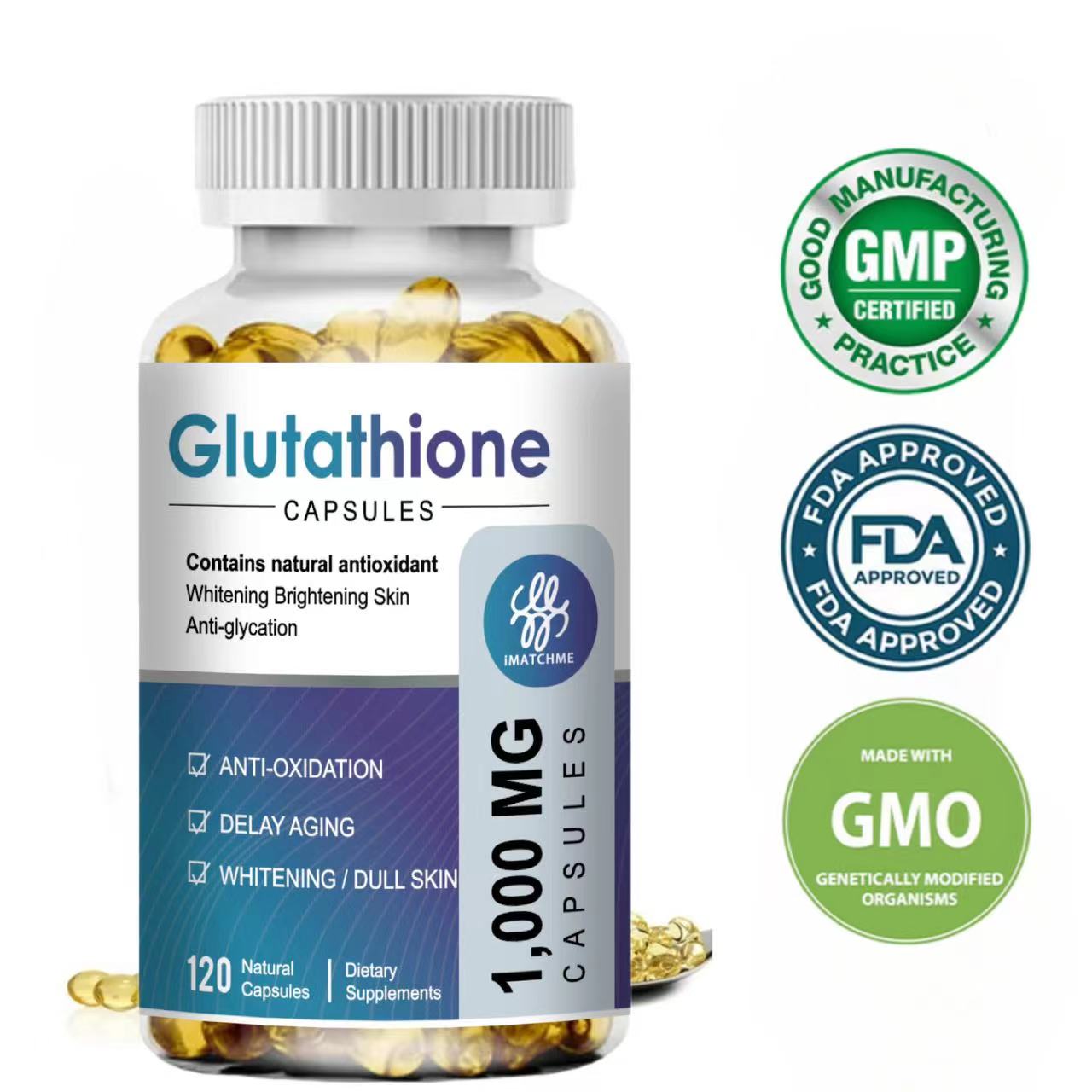 120 CAPSULE Glutathione Capsules Collagen Antioxidant Anti-Aging Boosting Immunity Dull Skin Whitening Supplement Health Capsul Glutathione Anti Penuaan Suplemen Pemutih Kulit Alami - Lazada