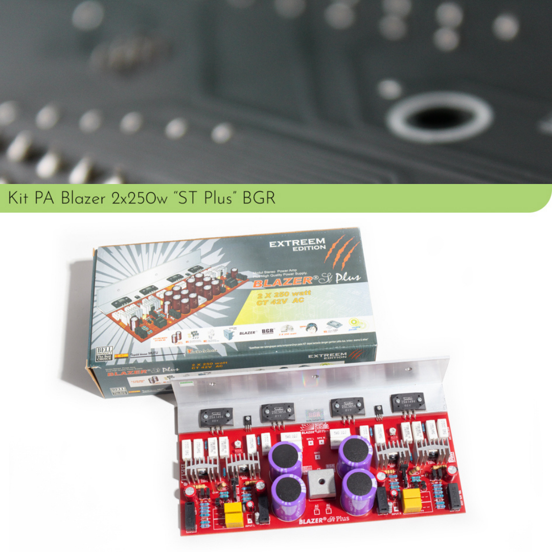 Kit Rakitan Power Blazer 2x250 2 x 250 watt st plus stereo sanken BGR ...