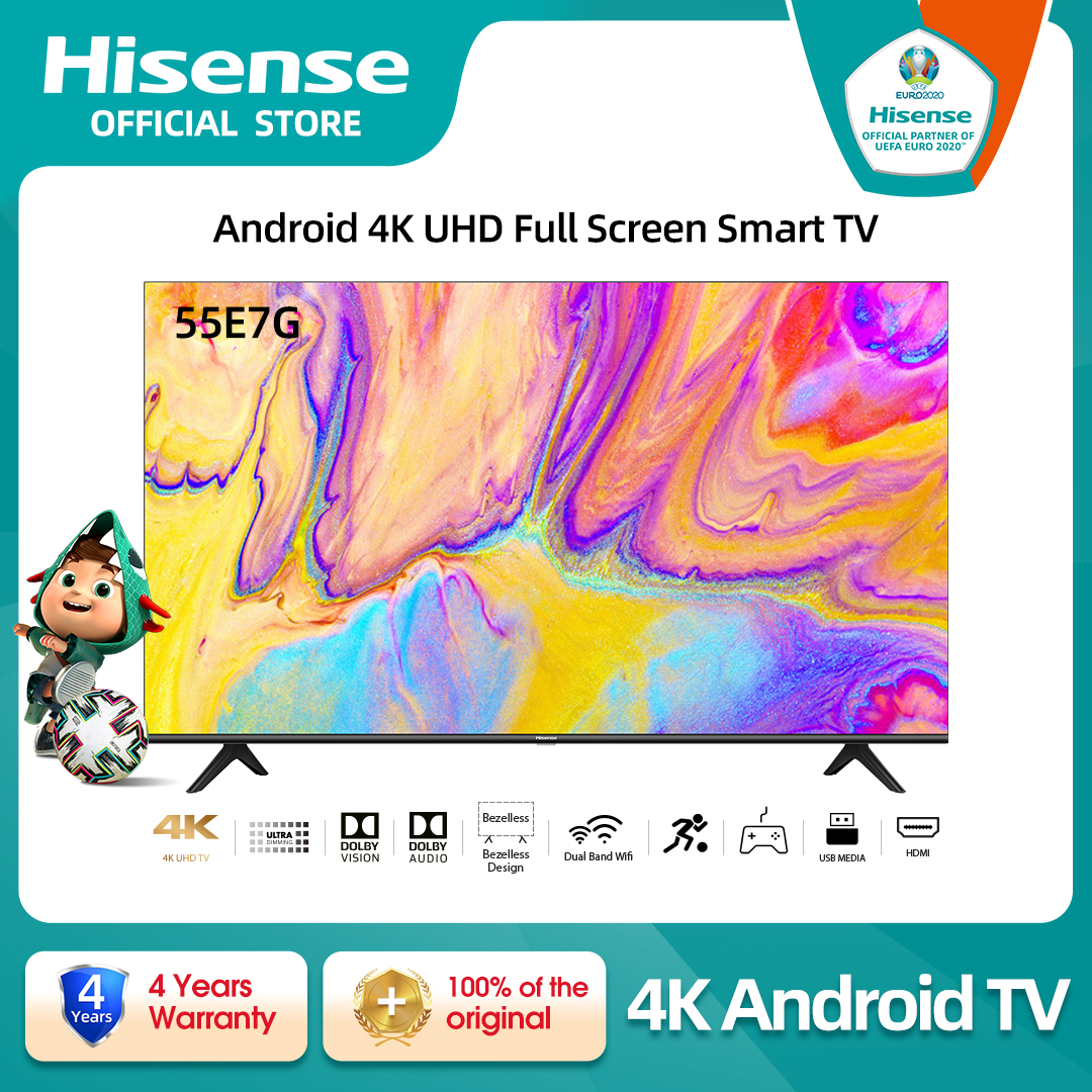 Jual Hisense Tv 55 Inch 4k Smart Tv Terbaru Lazada Co Id