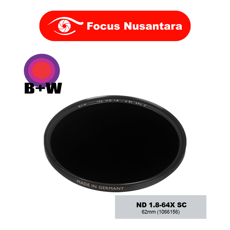 B+W 62mm ND 1.8-64X with Single Coating 106 