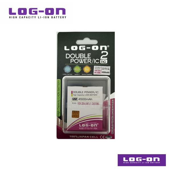 LOG-ON Battery For Asus Zenfone Live L1 / ZA550KL - 4500mAh DoublePower & IC - Garansi 3 Bulan