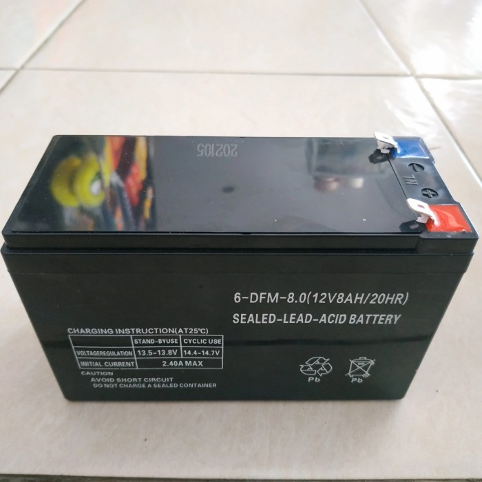 Aki Accu Battery Baterai Sprayer Hama Elektrik 12 V 8 AH Ampere Lazada Indonesia