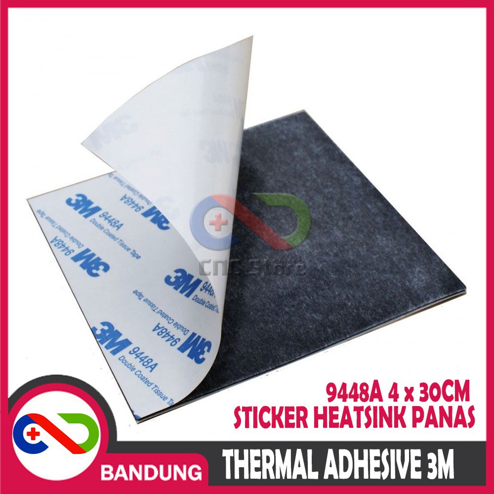 THERMAL ADHESIVE 3M DOUBLE 9448A STICKER HEATSINK PANAS 4X30CM Lazada