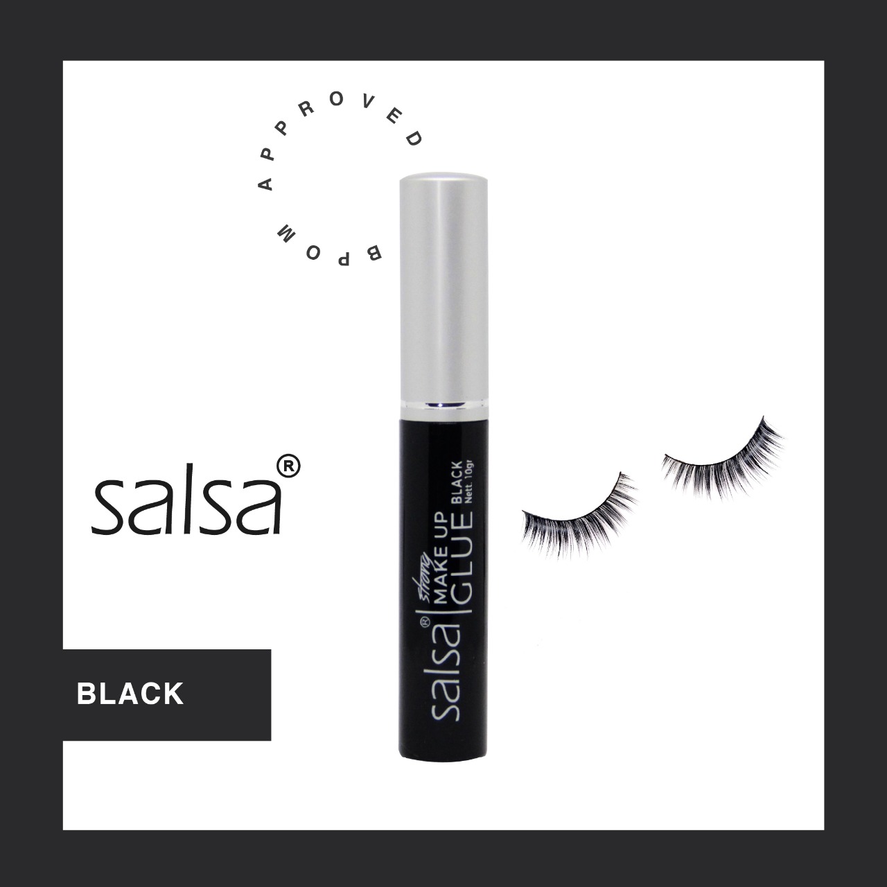 Cs Salsa Strong Make Up Glue Eyelash Adhesive Double Eyelid Lem Bulu Mata Salsa Black Lazada Indonesia