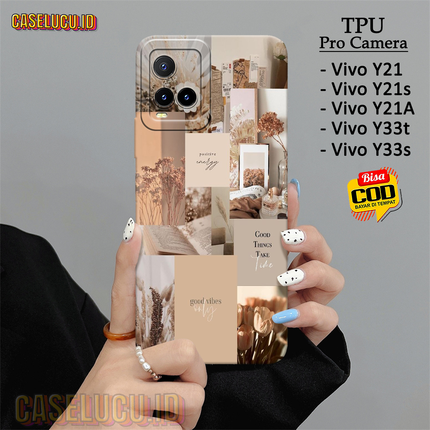 Case Vivo Y21 / Y21A / Y21s / Y33T / Y33s - Motif Aesthetic - Casing Hp ...