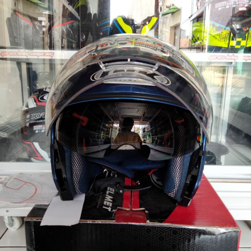 INK MF1 HELM HALF FACE BISA JADI FULL FACE Lazada Indonesia