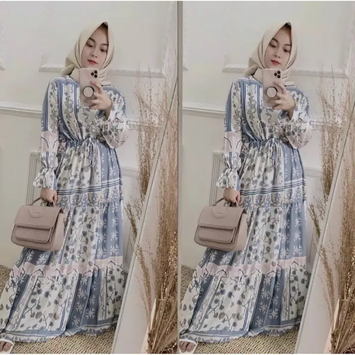 Jual Gamis Termurah Gamis Modern Gamis Motif Bangkok Baju Muslimah Lazada Indonesia