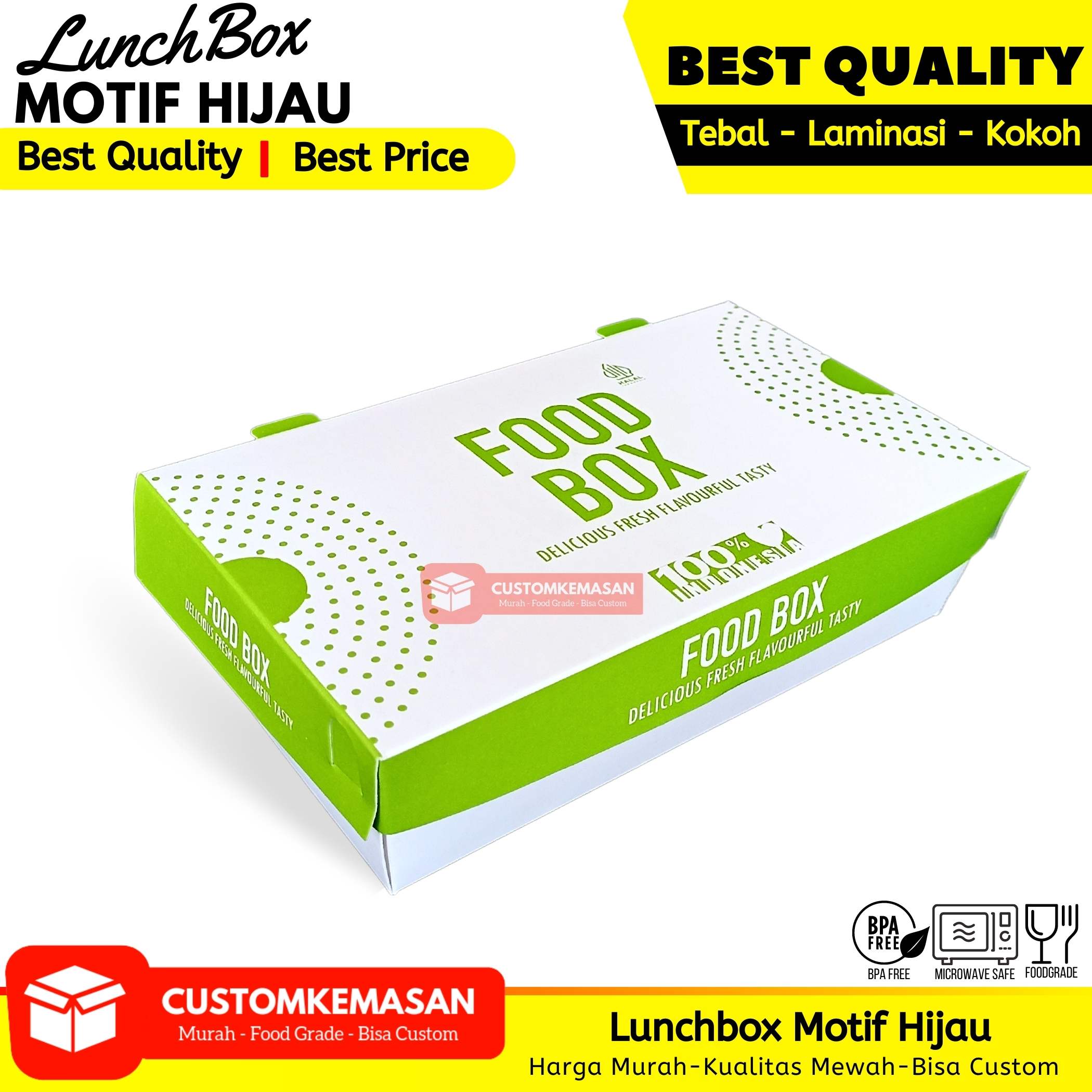 Lunch Box Paper Cetak Motif Pcs Paper Lunch Box Lunch Box Kertas Dus Box Ayam Geprek