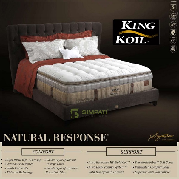 King Koil Natural Response Gold Series 120x200 Kasur Tanpa Divan