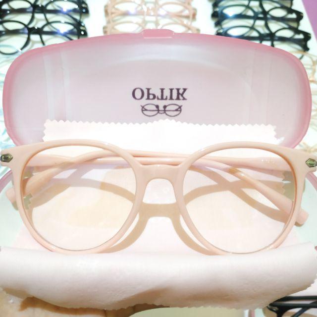 Bisa COD) Kacamata Anti Radiasi Ringan Frame Oval Ready Makassar