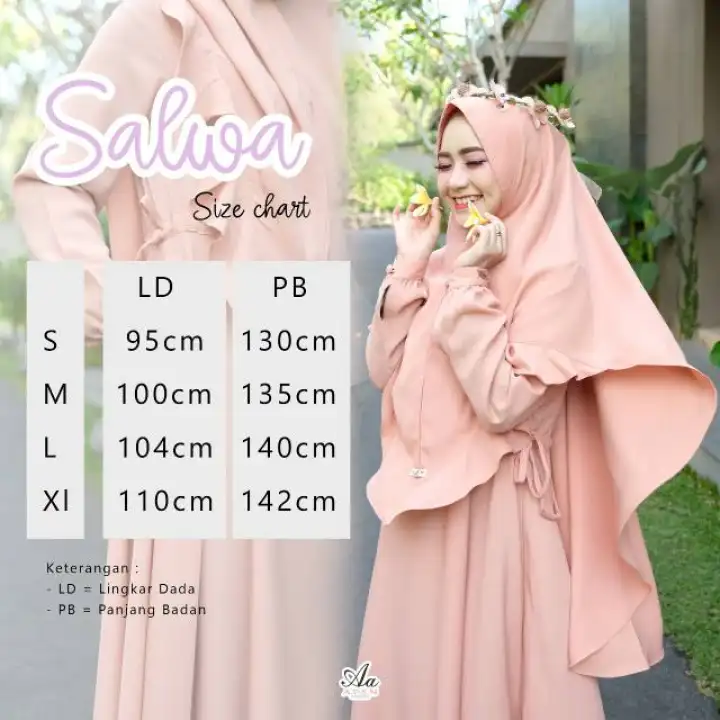Gamis Set Khimar Dress Syari Polos Wollycrepe Nom Salori By Aden Hijab Lazada Indonesia