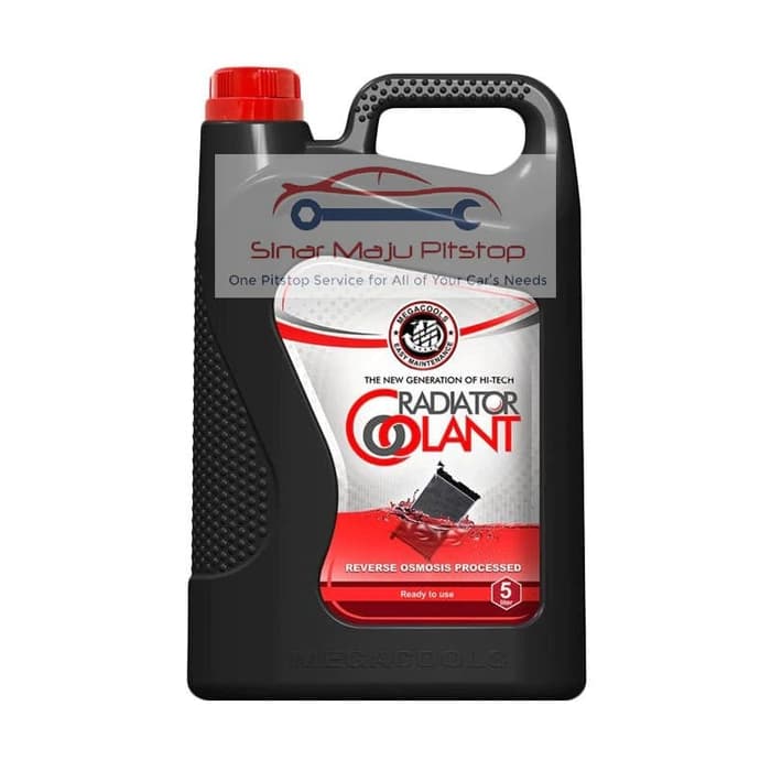 Megacools Radiator Coolant 5 Liter Cairan Merah Pendingin Radiator
