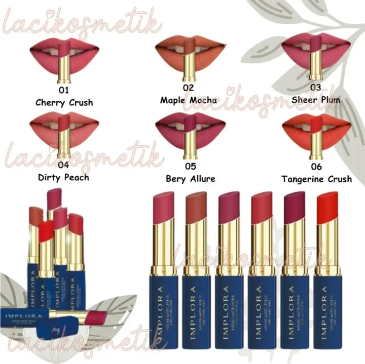 implora intense matte lipstick long lasting finish