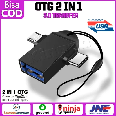 OTG Converter USB 3.0 2 in 1 Micro USB Type C OTG Cable Adapter