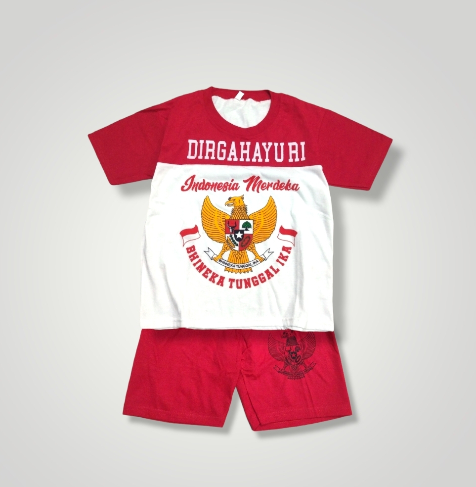 Setelan Anak HUT RI KE-77//Baju Merah Putih Anak Usia 1 Sampai 12 Tahun ...