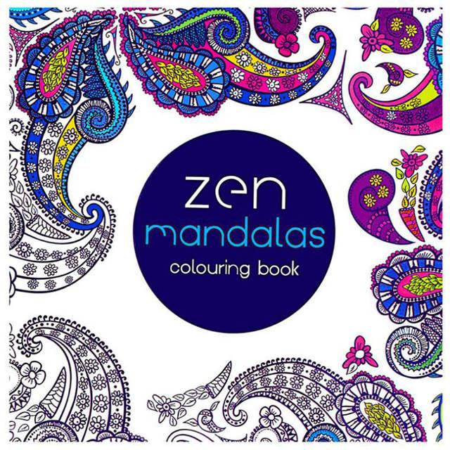 Children's Stationery 24 Page Mandala Painting Adult Decompression Art Hand-painted Doodle Books School Office Supplies 1pc -HE DAO