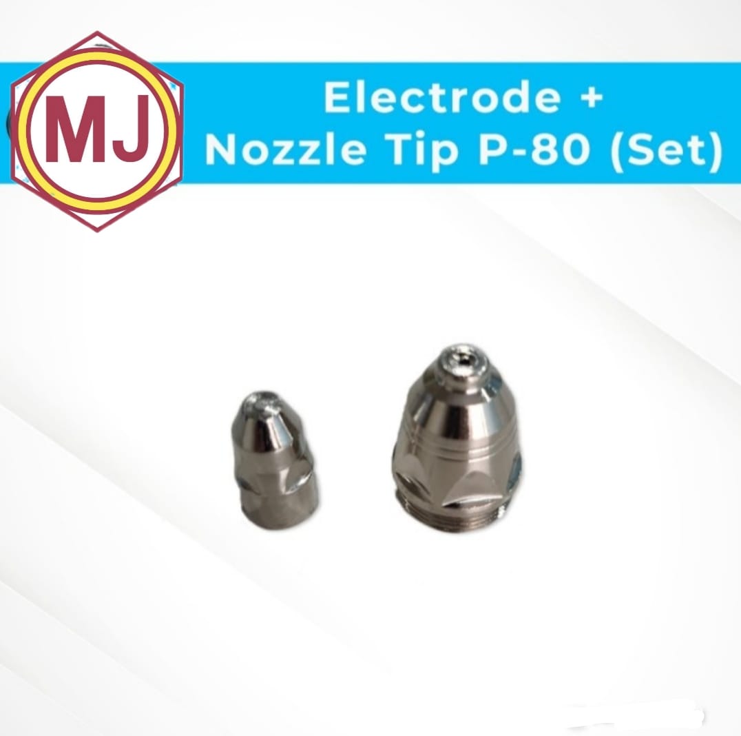 Nozzle Tip + Electrode Mata Plasma tipe P80 E diameter 1.5mm Set