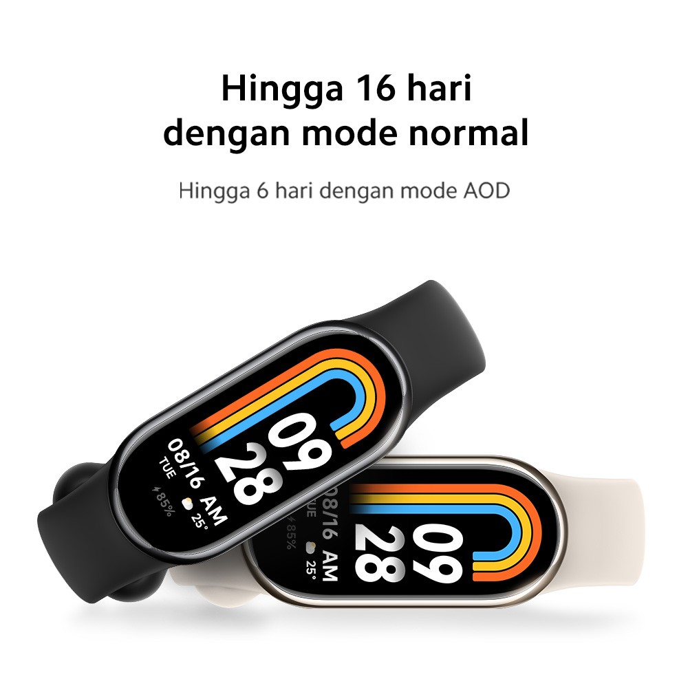 Xiaomi Smart Band 8 | AMOLED 1.62" 60Hz | Daya Tahan Baterai hingga 16 Hari | 150+ Mode Olahraga | Smart Watch | Smart Band [ Official Store ] - Gambar 3