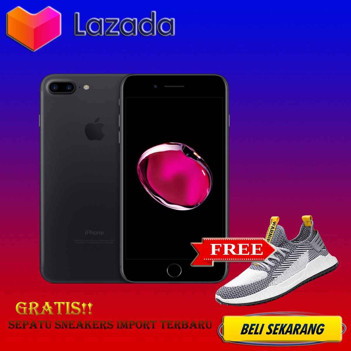 Apple Iphone 7 Plus 128GB Black Matte - Free Sepatu Sneakers Import