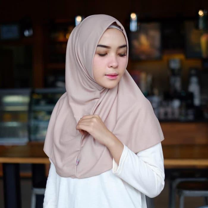 PROMO jilbab instan kaos halus Nonpet / tanpa pet TERBARU