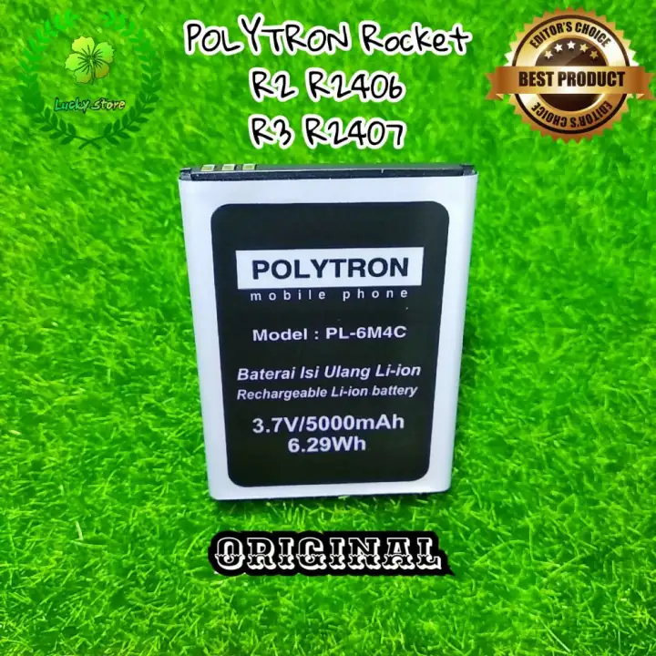 Baterai Battery Batre Hp Polytron Rocket R2 R2406 R3 R2407 Pl 6m4c Pl6m4c Pl 6m4c Original Lazada Indonesia