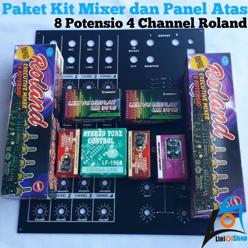 Paket Kit Mixer Dan Panel Atas Potensio Channel Roland Bagus Lazada Indonesia