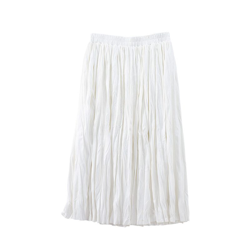 mid length pleated skirts flattering