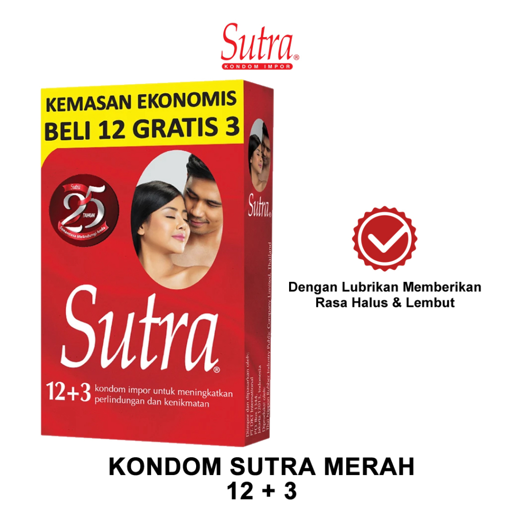 Kondom Sutra Merah Isi 15 Condom Alat Kontrasepsi Dijamin Privasi Kemasan Ekonomis Lazada Indonesia