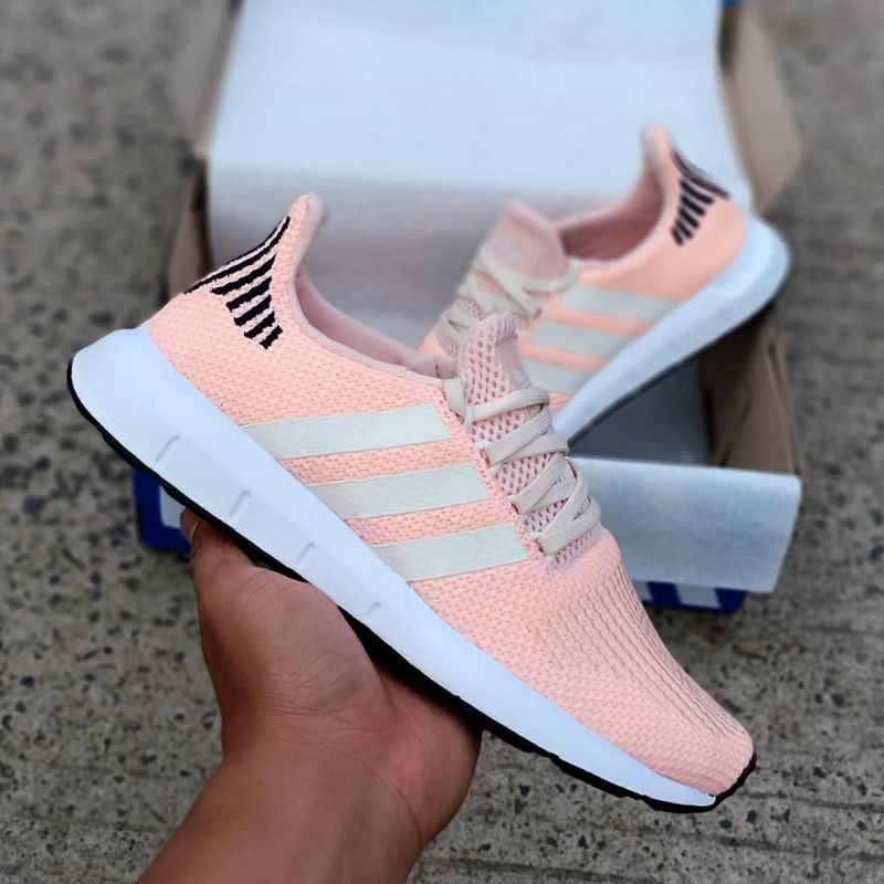 adidas white swift run shoes