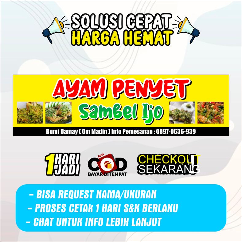 Spanduk Banner Ayam Penyet | Lazada Indonesia
