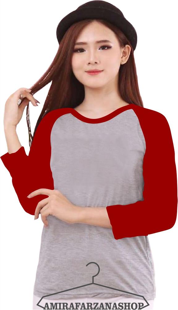 AMIRAFARZANASHOP-Kaos Wanita ( POLOS ) Lengan Panjang/ Kaos Wanita/ Kaos Cewek/ Kaos Oblong/ Kaos BajuTshirt Atasan/ Kaos Raglan Lengan Panjang/ Baju Wanita/ Baju Cewek/ Baju Tshirt/ Baju Oblong/ Kaos Raglan/ Baju Raglan